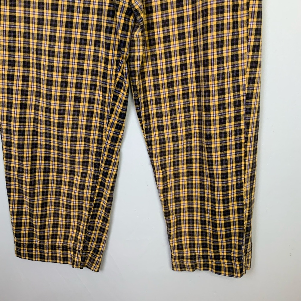 Free People Sz 10 Joey Menswear Inspired Plaid High Waist Pants Trousers Grunge - Picture 4 of 9